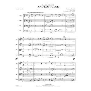 And So It Goes - Full Score
